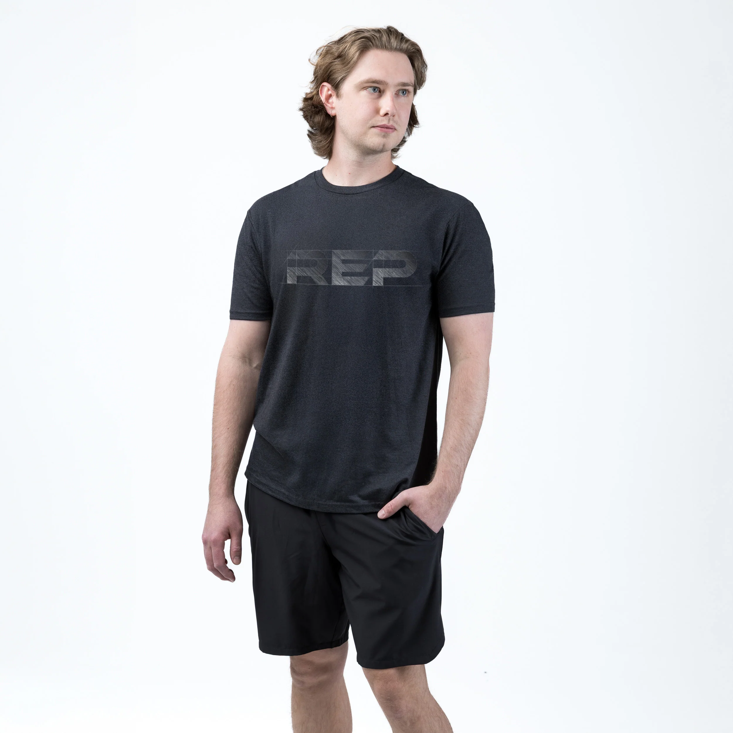 Men's Blueprint Tri-Blend Crew T-shirt - Image 11